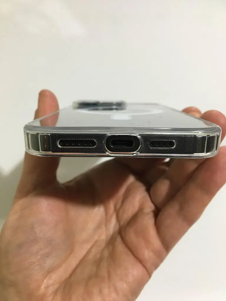 Протиударний чохол для Apple iPhone 15 Pro Max Clear Case Ultra Hybrid with MagSafe Прозорий з магнітом - фото 5