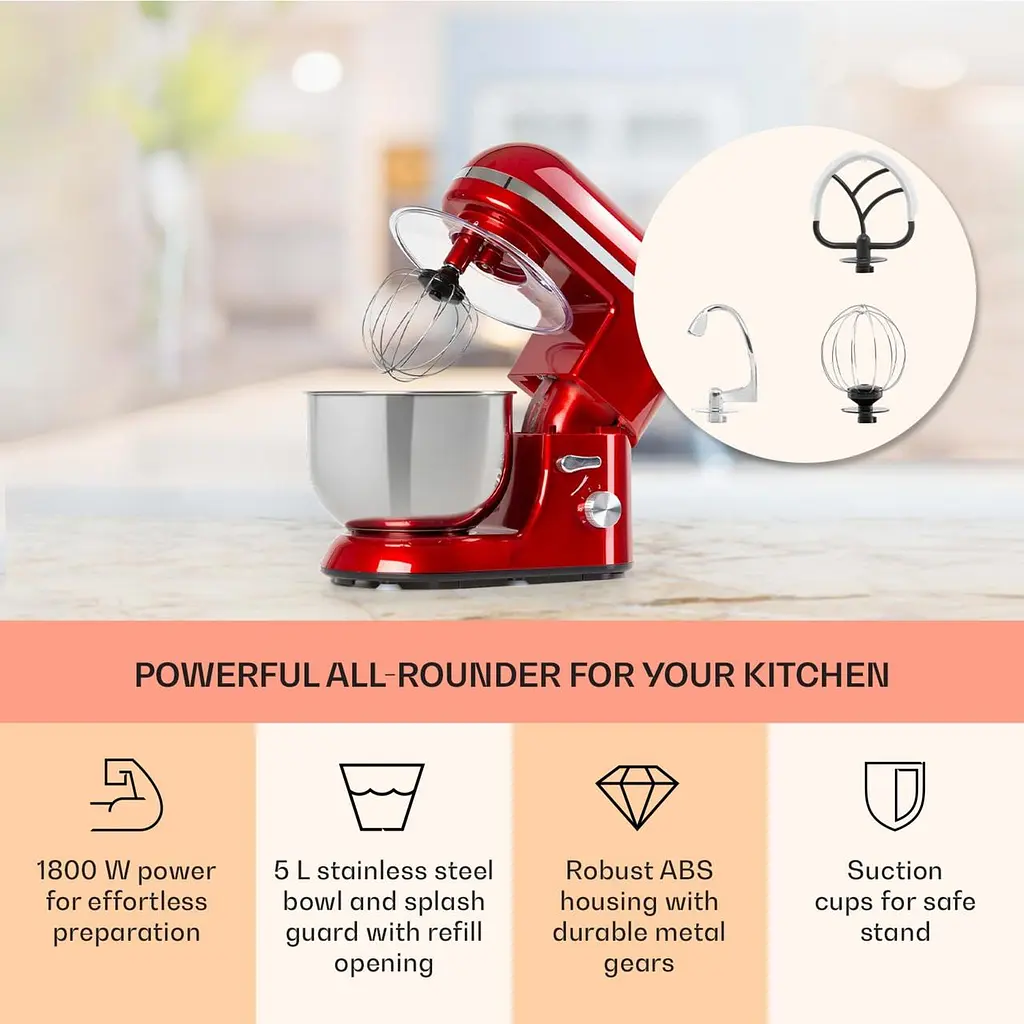 Кухонный комбайн тестомисс Klarstein Bella Elegance (10034364) - фото 2