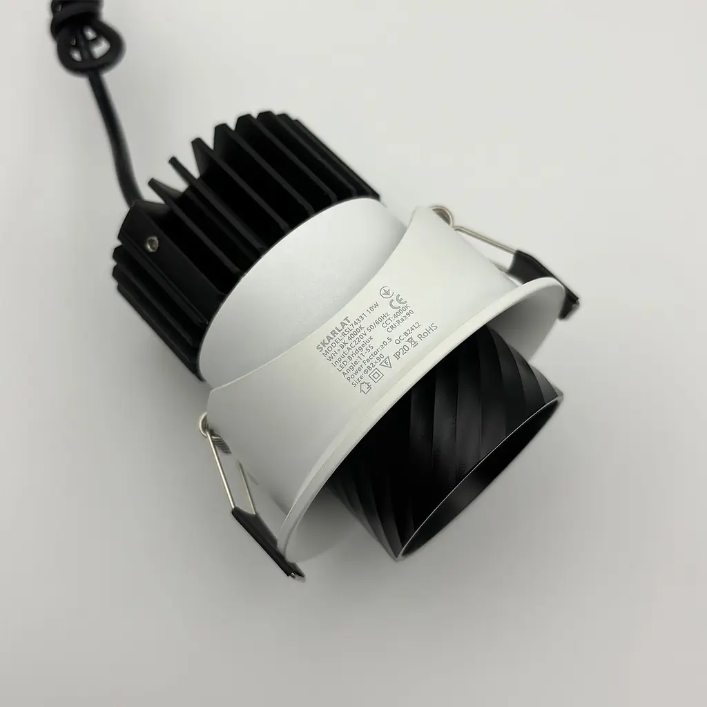 Вбудований світильник Skarlat RSL74331 10W WH+BK 4000K - фото 3