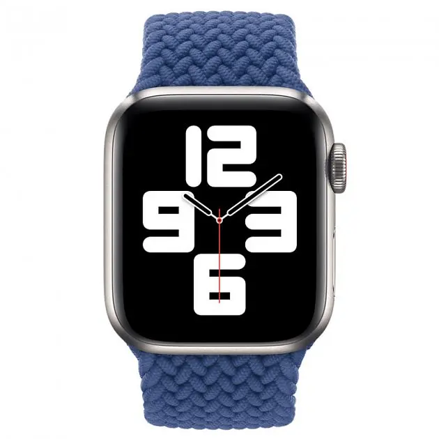 Ремінець Braided Solo Loop Band для Apple Watch 38/40/41mm Atlantic Blue Size 4 132mm [53999] - фото 2