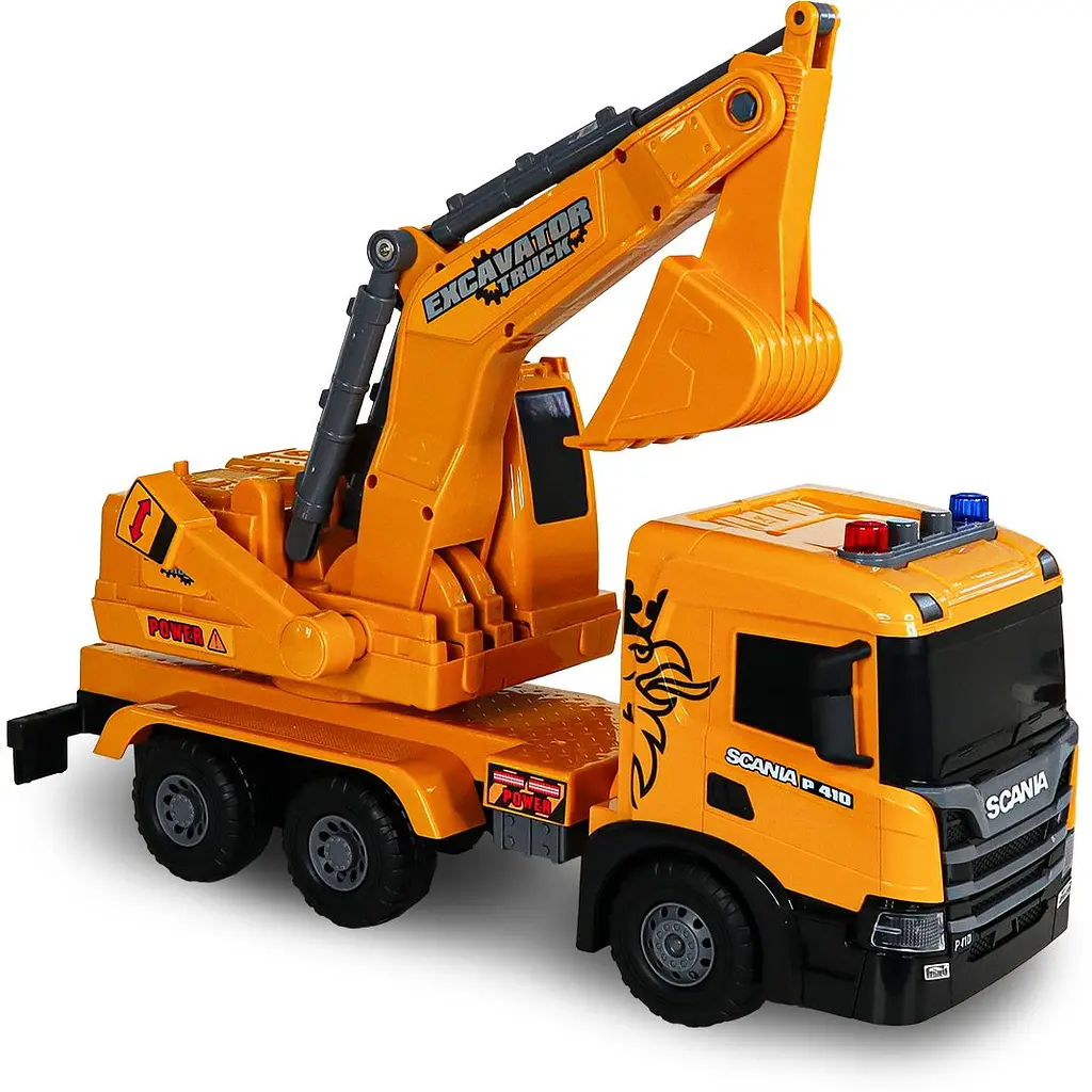 Автомодель TechnoDrive Super Big Truck Экскаватор Scania (5006KS) - фото 6