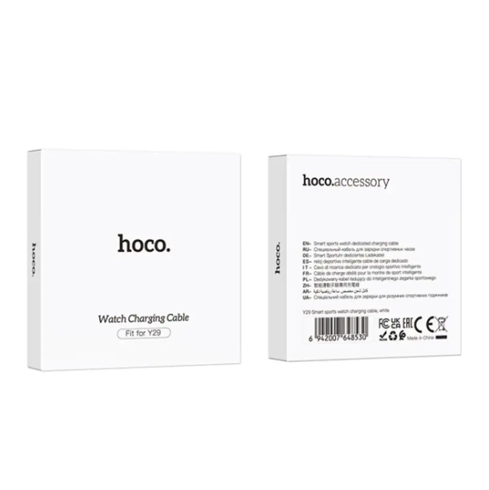 МЗП для смарт-годинника Hoco Y29 Smart sports watch charging cable White - фото 2