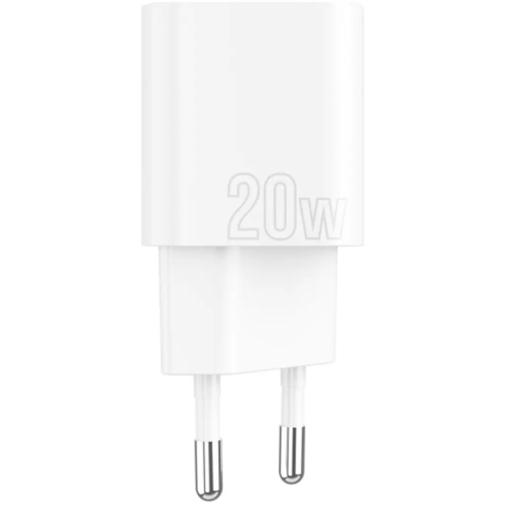 Сетевое зарядное устройство Proove Silicone Power Plus 20W USB-C/USB-A White (WCSP2011002) [130278] - фото 2