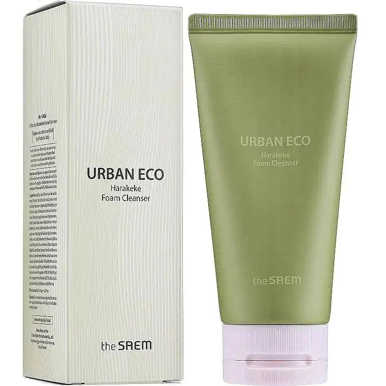 Пінка для вмивання з екстрактом льону 150 мл The Saem Urban Eco Harakeke Foam Cleanser - фото 3