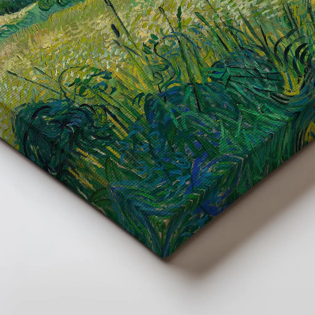 Інтер'єрна картина Зелене пшеничне поле з кипарисом, Ван Гог, Vincent van Gogh, Green Field, інтер'єрний декор, 48×60 см (id3035) - фото 4