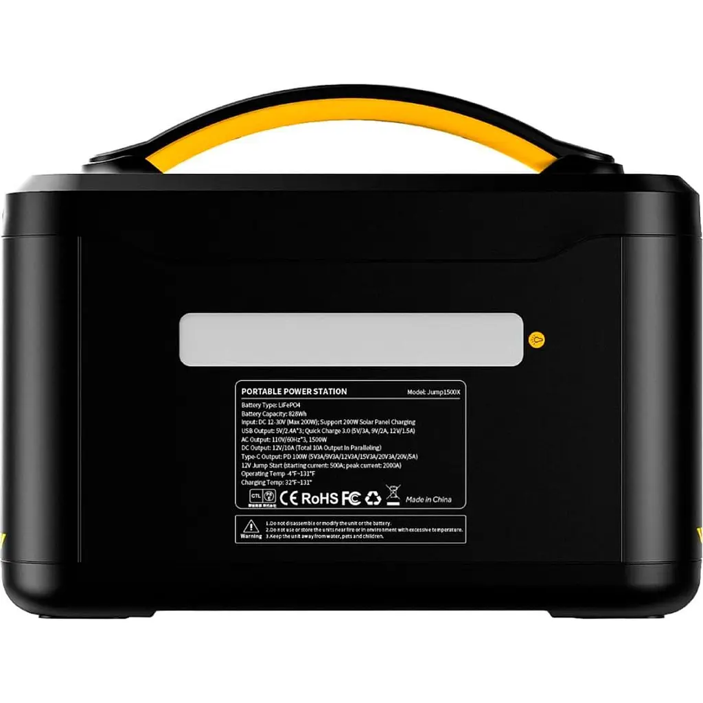 Зарядная станция Vtoman Jump 1500X / 1500 Вт / 828 Вт/ч / LiFePO4 (Jump 1500X) UA - фото 4