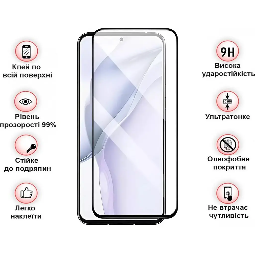 Захисне скло BeCover для Nubia V60 Design Black (711977) - фото 3