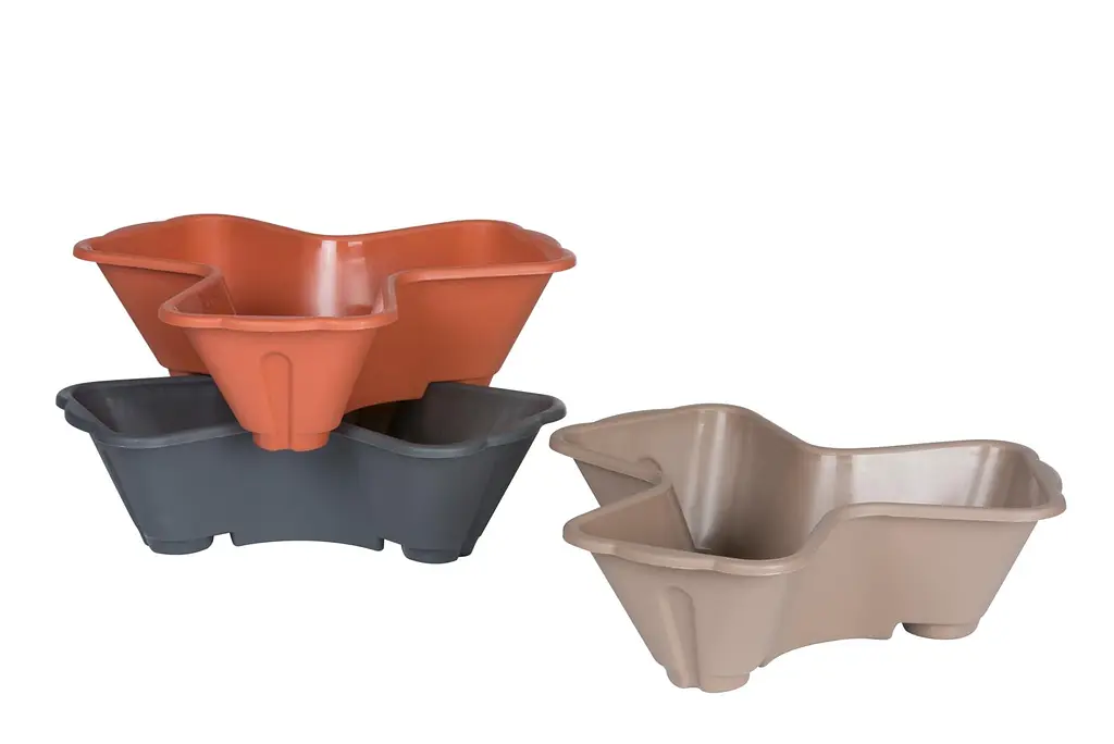 Горщик для квітів Kinzo Garden Тріо 38x38x11 см в асортименті - фото 2
