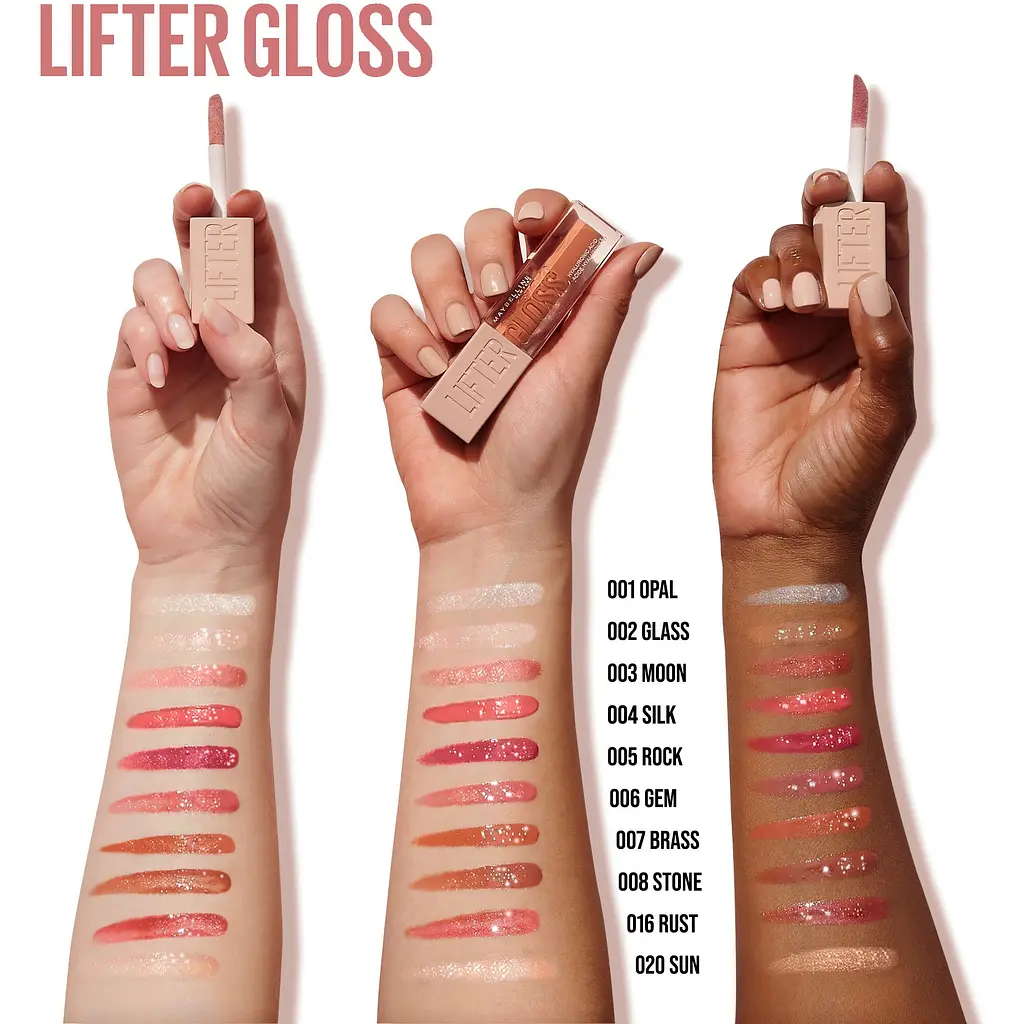Блеск для губ Maybelline New York Lifter Gloss Toffee увлажняющий с гиалуроновой кислотой 5.4 мл - фото 6