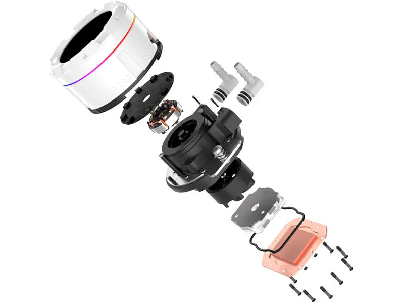 Водяне охолодження ID-COOLING Space LCD SL240 XE White - фото 5