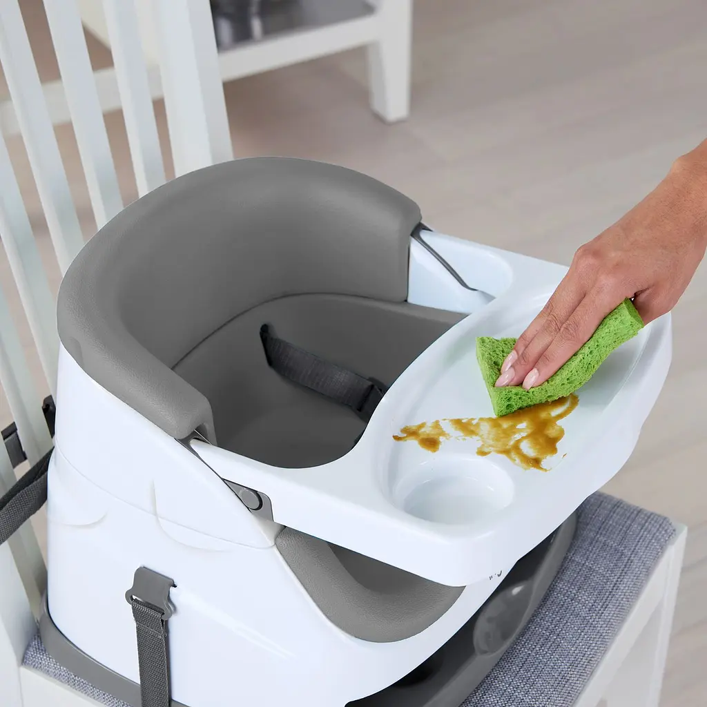 Стульчик-бустер для кормления 2 в 1 Ingenuity Baby Base, серый (11576) - фото 6
