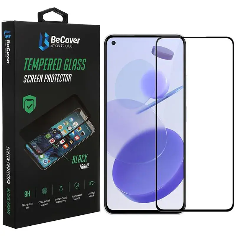 Скло захисне BeCover Xiaomi Mi 11 Lite Black (706909) - фото 2