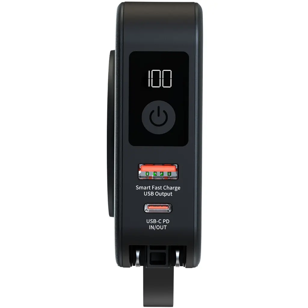 Універсальна мобільна батарея Energizer Magnetic Wireless 10000mAh 20W PD,AC зарядка,QI-15W, built-in USB-C,USB-А,USB-C In/Out - фото 3