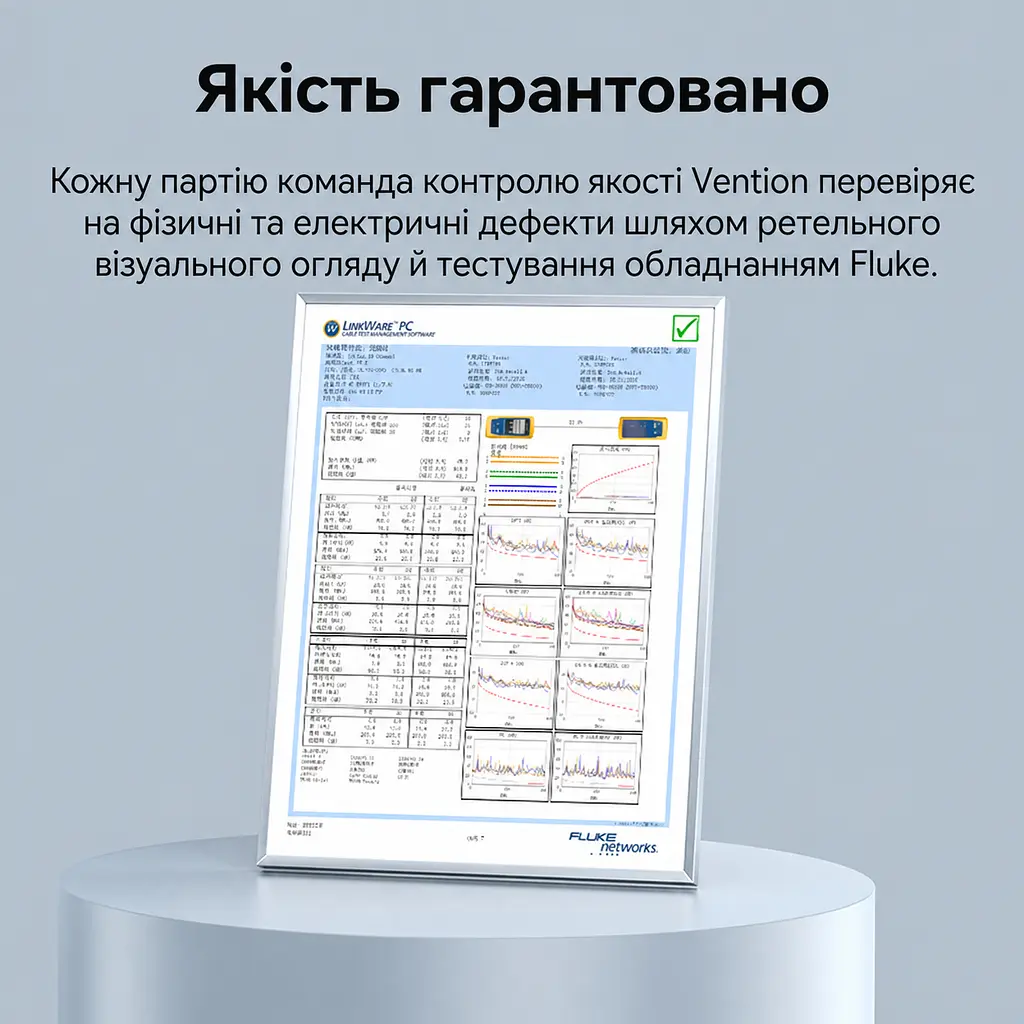 Мережевий кабель Ethernet Vention 1,5 м патч-корд RJ45 штекер на RJ45 штекер Cat6A до 10 Гбіт/с кутові роз'єми 90° з обертанням на 360° тонкий діаметром 2,8 мм неекранована вита пара UTP жили з безкисневої міді смуга частот 500 МГц чорний (IBOBG) - фото 12