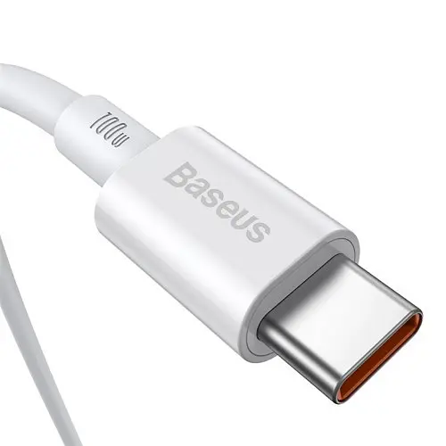 PD кабель Baseus Superior Series Fast Charging Data Cable Type-C to Type-C 100W 2m білий CATYS-C02 - фото 3