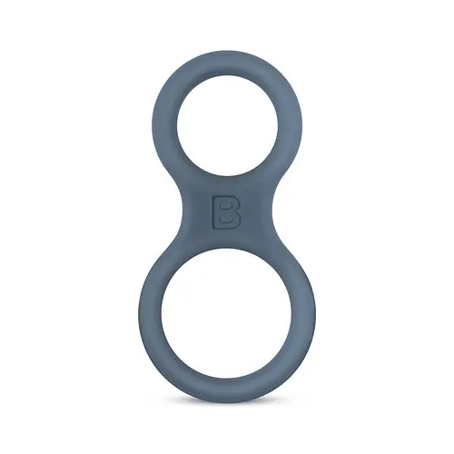 Подвійне ерекційне кільце Boners Classic Cock Ball Ring (сірий)