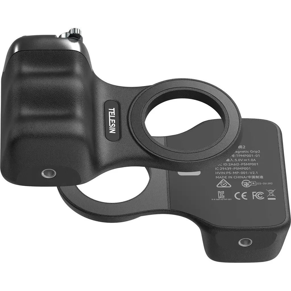 Тримач для смартфона Telesin Fun Shot Magnetic Grip2 Black (P5-MP-001BK) [168632] - фото 5