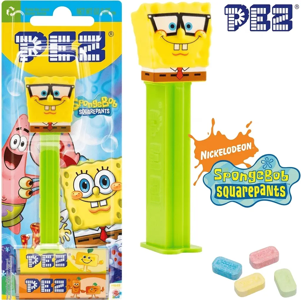 Диспенсер із цукерками Pez SpongeBob SquarePants Губка Боб 17г - фото 2