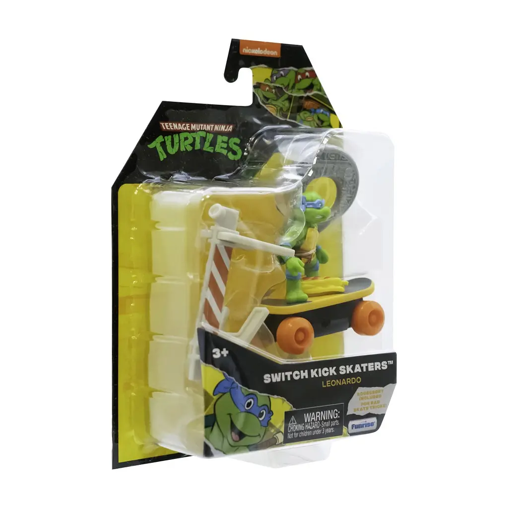 Игровой набор Funrise TMNT Ракушки-ниндзя классические Скейтбордист с лаунчером Леонардо (71040) - фото 3