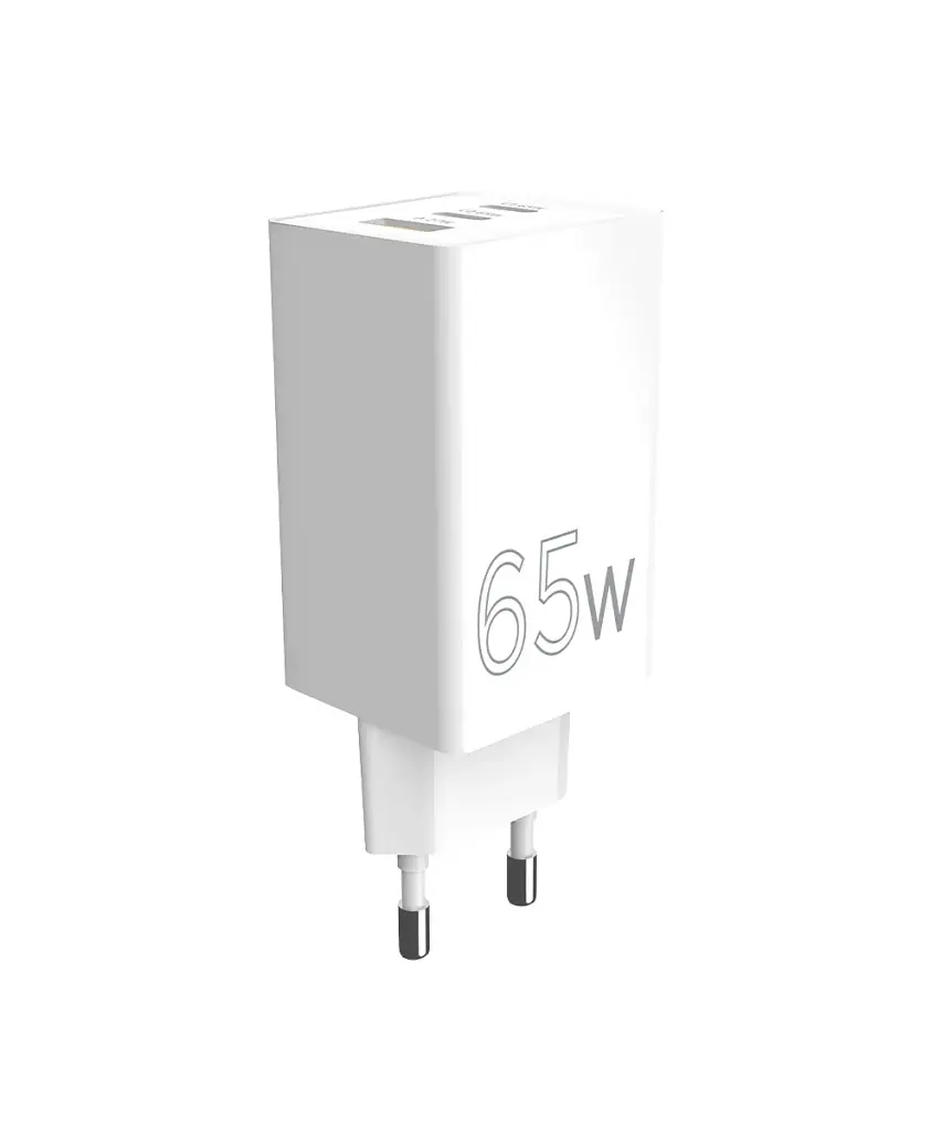 Мережевий зарядний пристрій Sigma mobile X-power 65W GaN, PD, QC (2xUSB-C + 1xUSB-A) White (PS65-01) - фото 8