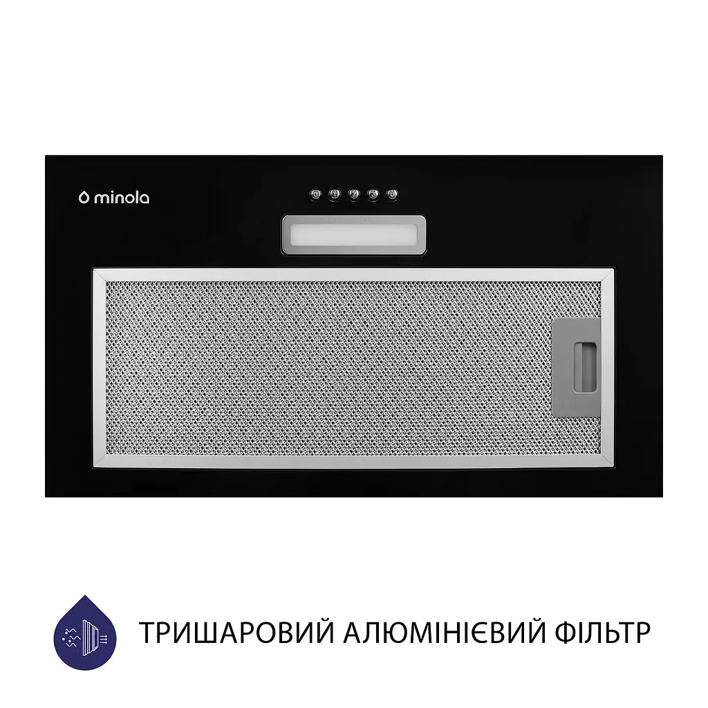 Витяжка вбудована MINOLA HBI 5025 BL LED - фото 4