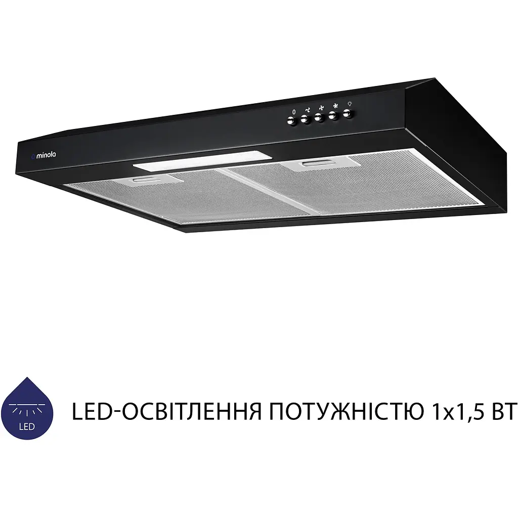 Витяжка Minola HPL 512 BL - фото 3
