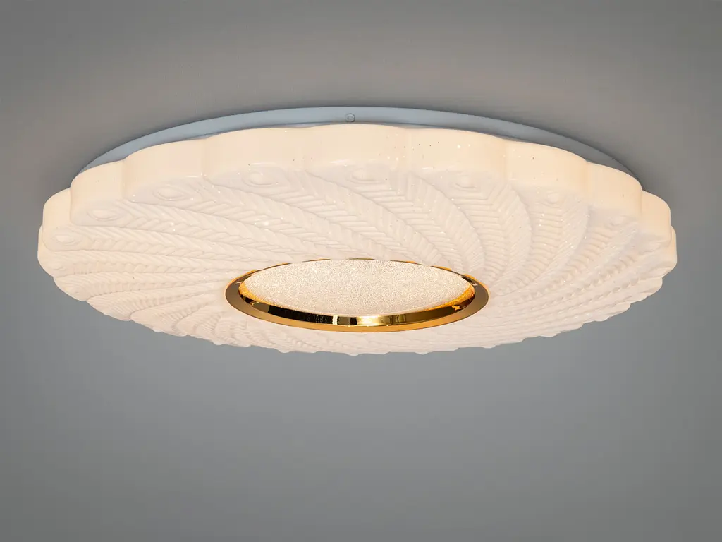 LED люстра Diasha W-21 біло-золота 58Вт - фото 2