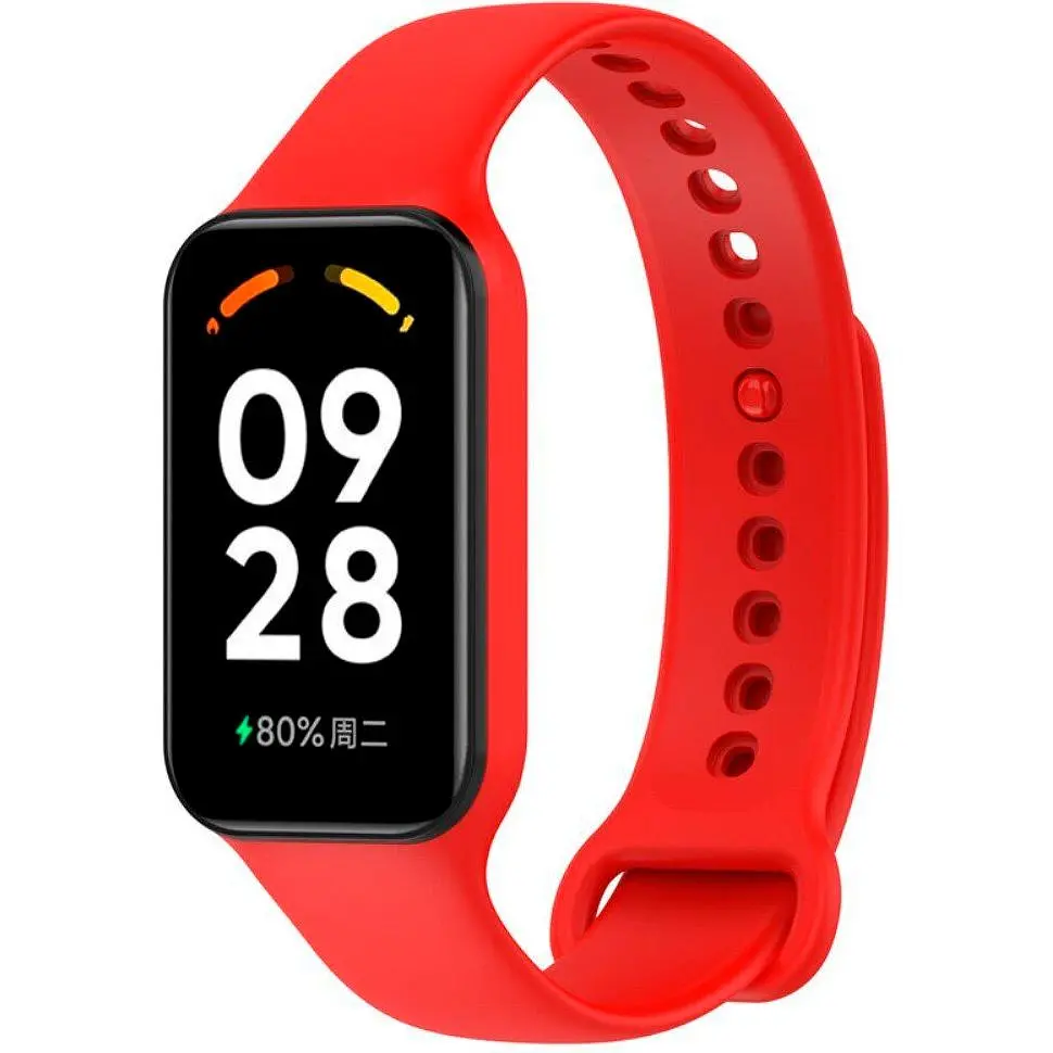 Ремінець ArmorStandart Silicone для Mi Band 8 Active / Redmi Smart Band 2 Red [ARM74003] [103399] - фото 3