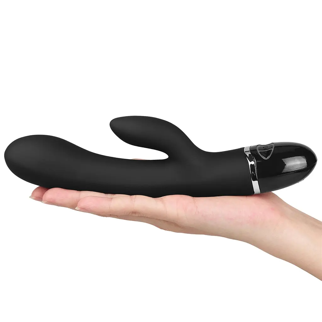 Вібратор кролик Lovetoy O-Sensual Clit Duo Climax 21 см чорний - фото 8