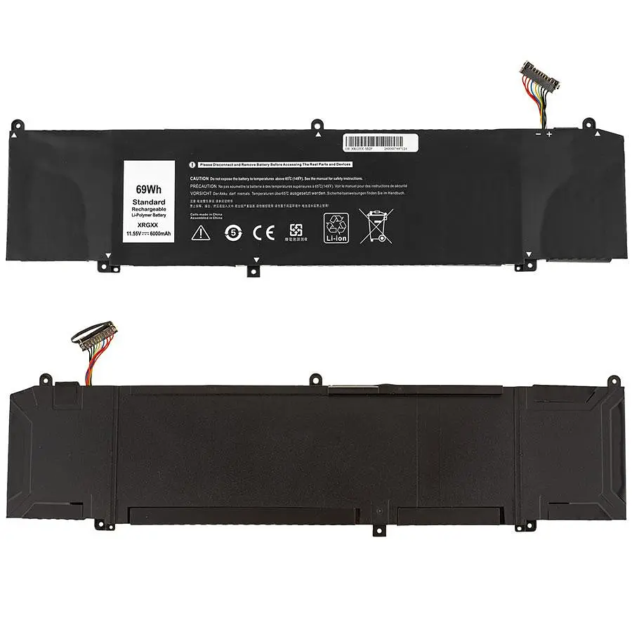 Аккумулятор для ноутбука Dell XRGXX (Alienware M15 M17 series) 11.55V 6000mAh 69Wh Черный - фото 2