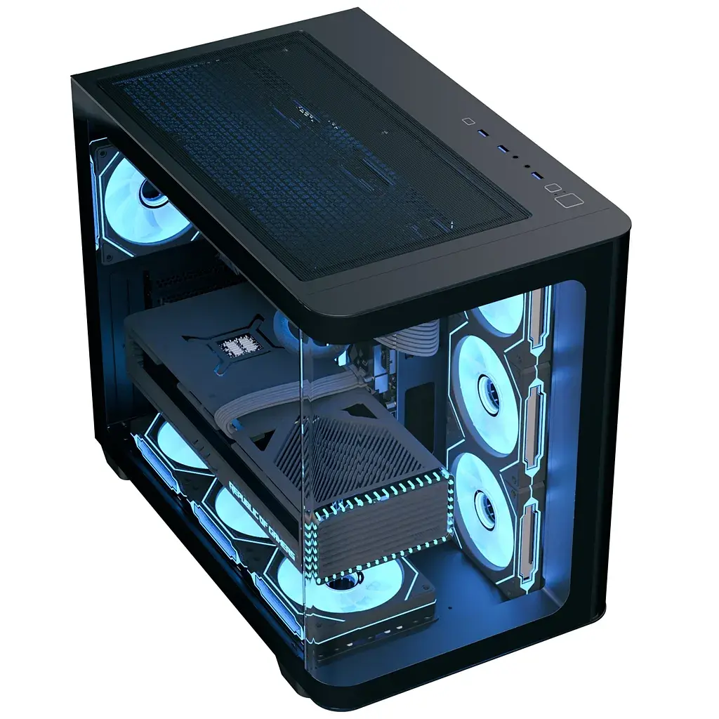 Корпус для ПК AeroCool P500C-G-BK-v1 Black (ACCM-PN01043.11) - фото 4