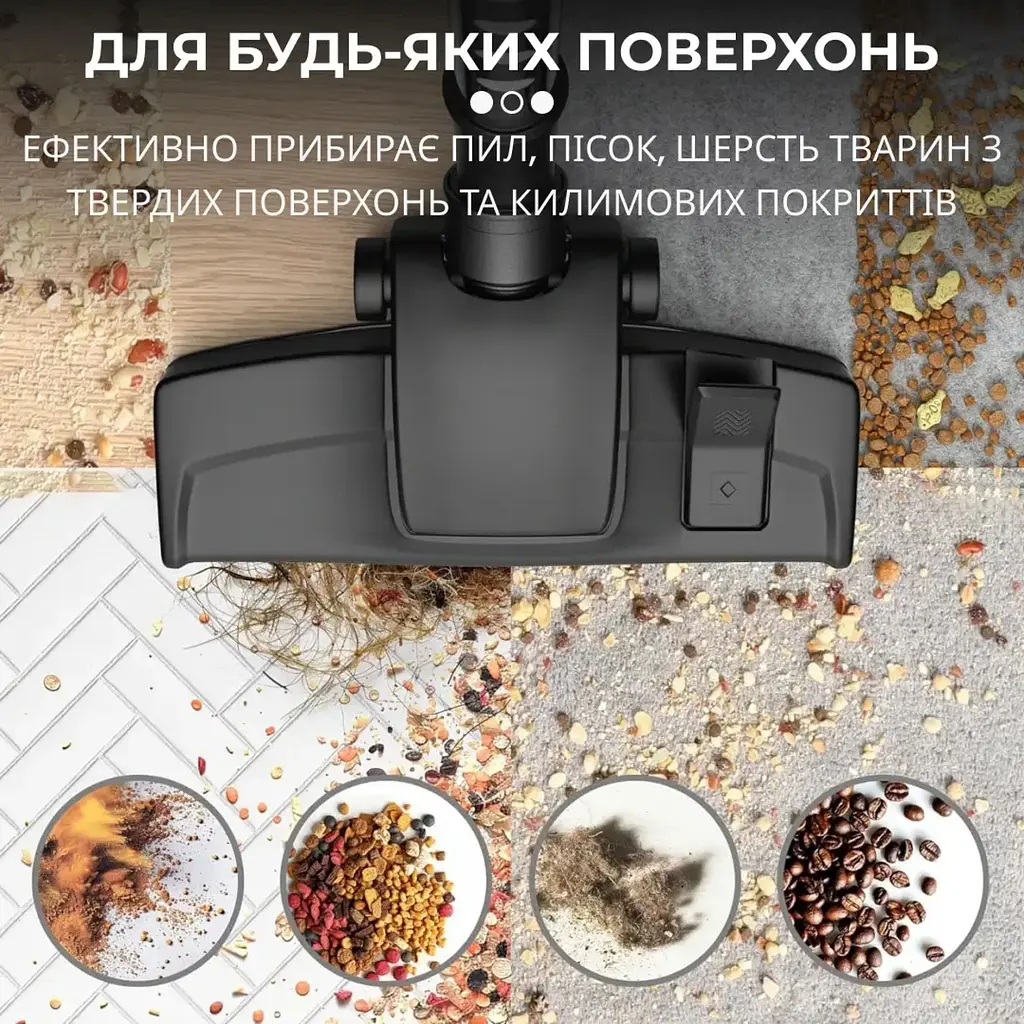 Пилосос Sokany SK-13007 3 насадки мішок Сірий 4000 Вт - фото 7