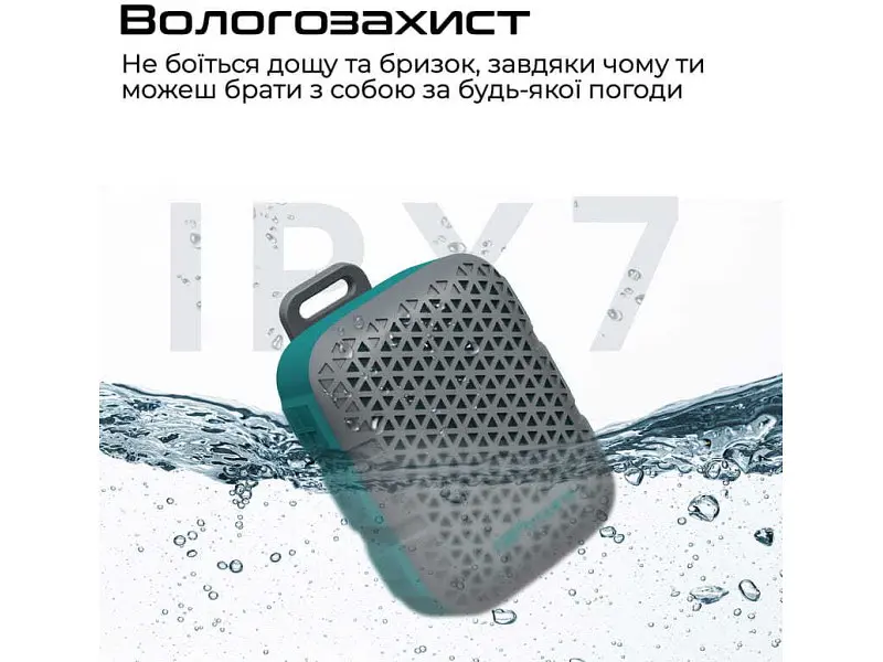 Портативна колонка HiFuture Pocket-S 5W Blue-Green (pocket-s.bluegreen) - фото 5