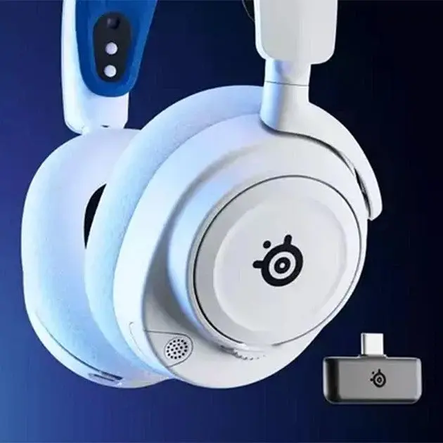Навушники - ігрова гарнітура повнорозмірна SteelSeries Arctis Nova 7P (61561) біла - фото 7