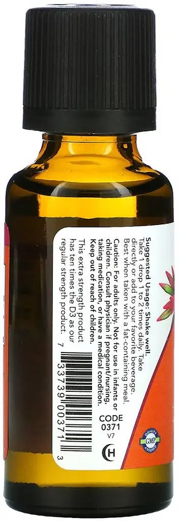 Вітаміни та мінерали NOW Vitamin D3 Extra Strength, 30 мл - фото 3