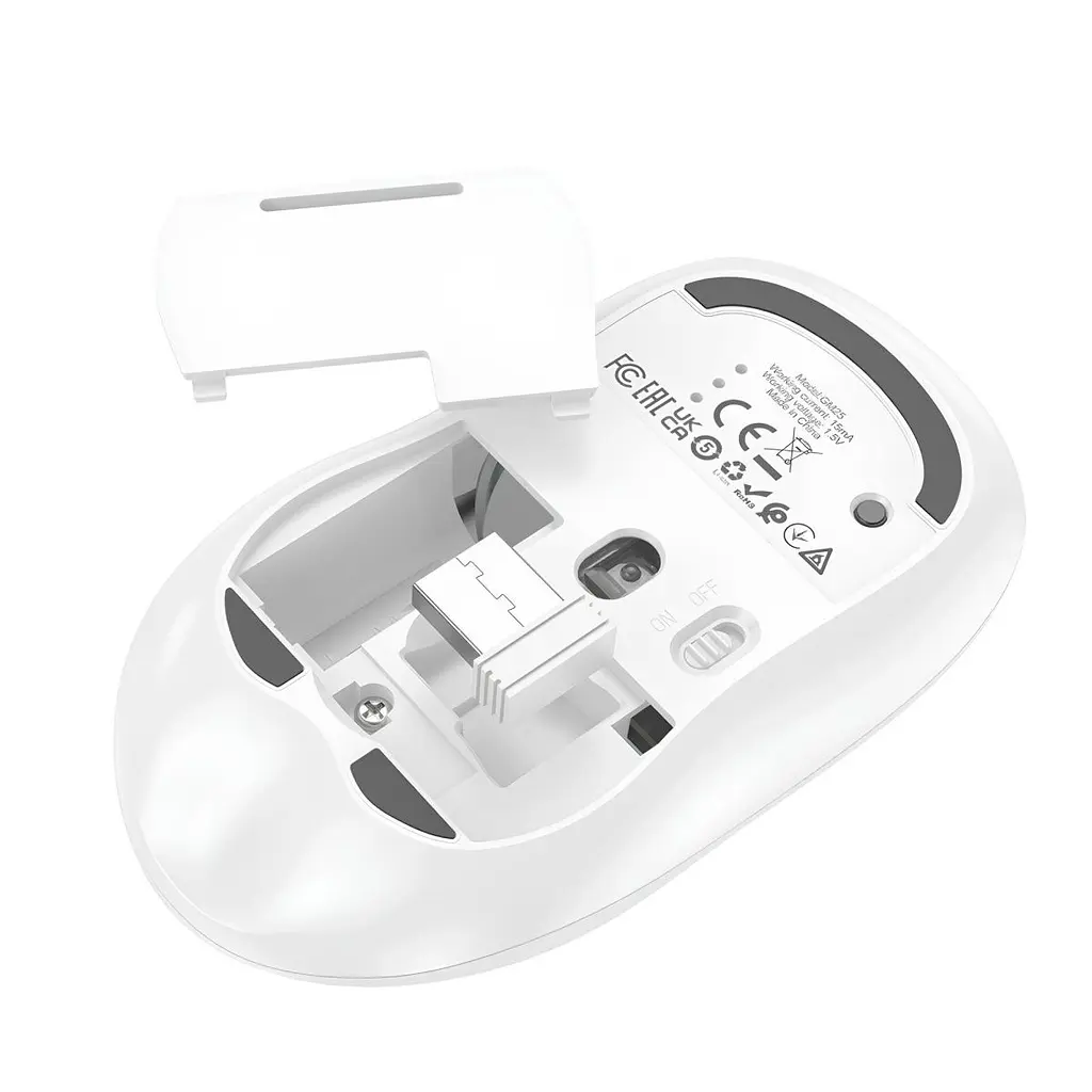 Миша Hoco GM25 Space White [136123] - фото 3