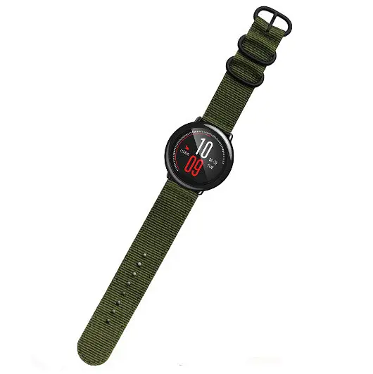 Нейлоновий ремінець Primo Traveller для годинника Xiaomi Huami Amazfit Sport SmartWatch Army Green - фото 3