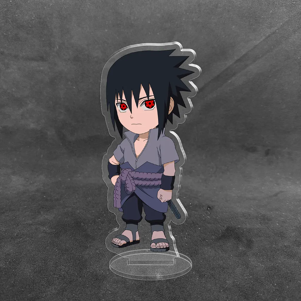 Акрилова колекційна фігурка Аніме: Чібі Chibi Naruto (Наруто) Саске Учіха 1 10 см - фото 2