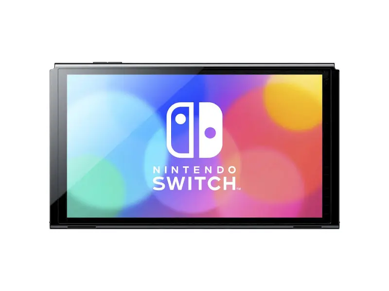 Портативна ігрова приставка Nintendo Switch OLED with Neon Blue and Neon Red Joy-Con (045496453442) - фото 3