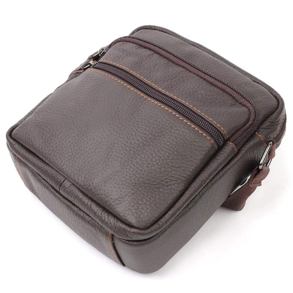 Сумка кожаная мужская  Vintage 18х19х6 см sum0020307 - фото 3