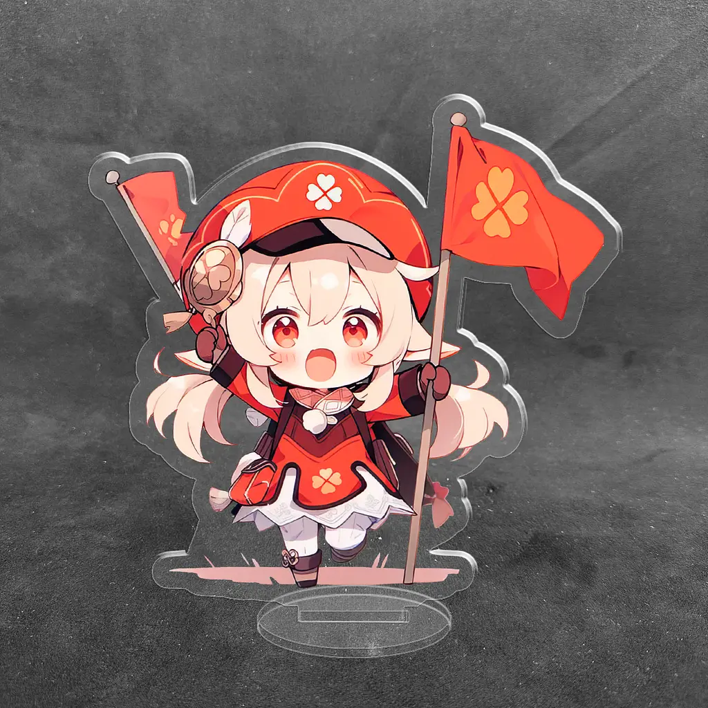Акрилова колекційна фігурка Chibi Геншин Імпакт - Genshin Impact Клі 1 10 см - фото 2