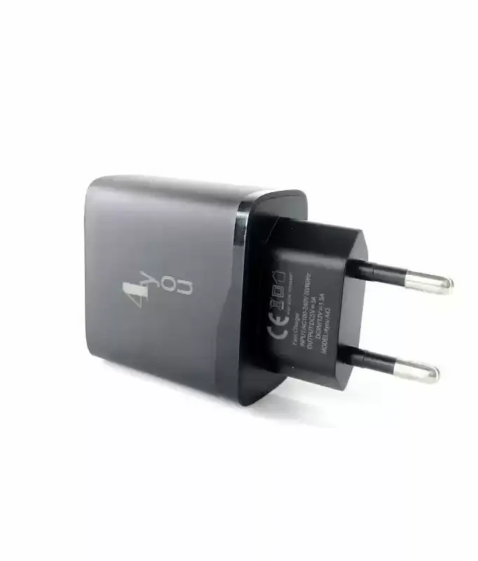 МЗП 4you A43 (18W, Fast Charger QC 3.0, 5V/3A, 9V/12V-1.5A, 1USB) black