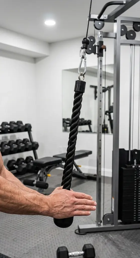 Канат для тяги York Fitness Hammer одинарний хват на трицепс - фото 2