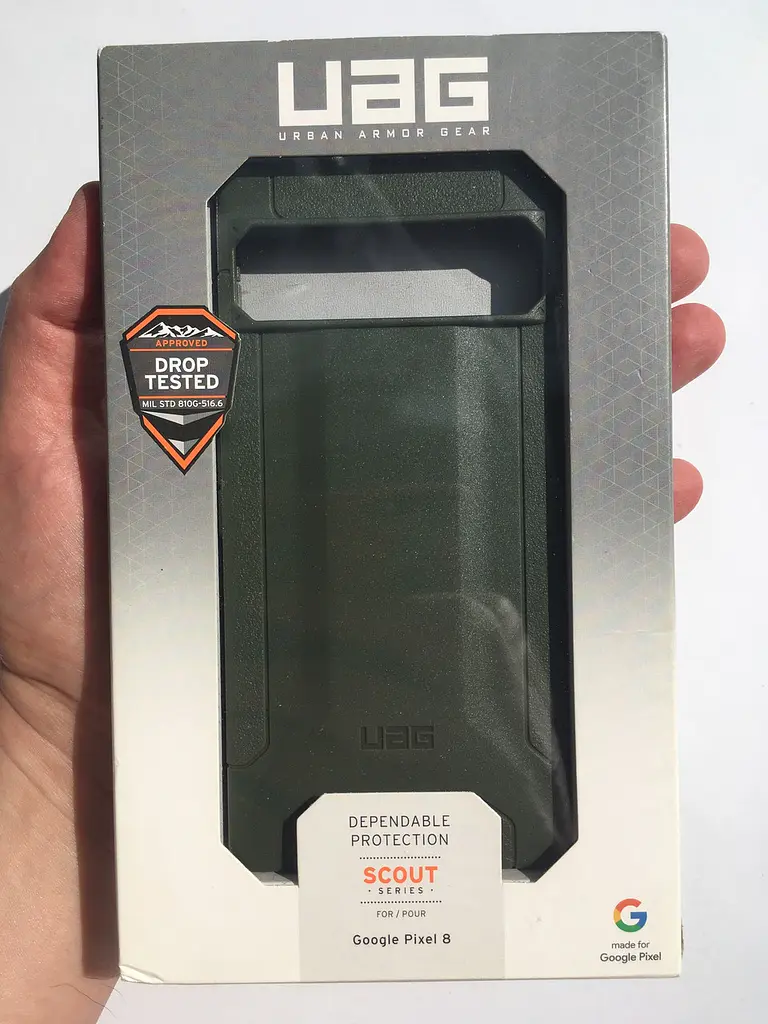 Оригінальний протиударний чохол для Google Pixel 8 UAG Scout Olive Drab 614318117272 - фото 2