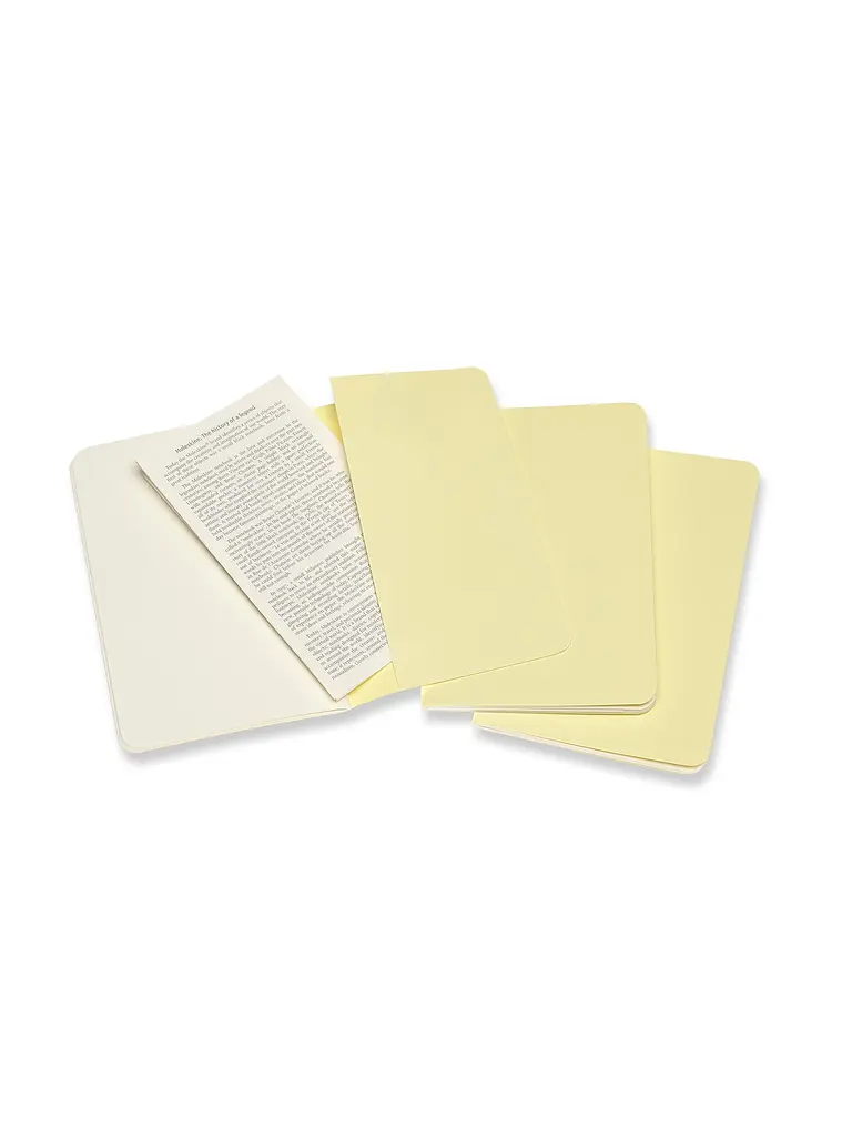 Записник Moleskine Cahier кишеньковий, Нелінований Ніжний Жовтий (CH013M23) - фото 4