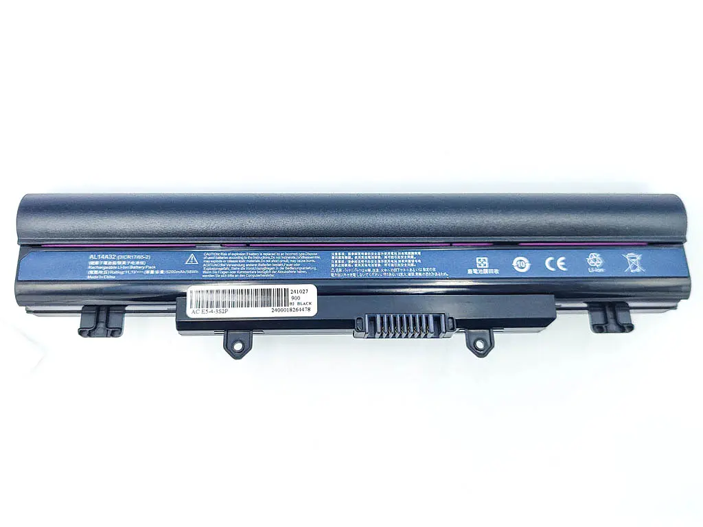 Акумулятор AL14A32 для Acer E1-571, E5-411, E5-421, E5-471, E5-511, E5-521, E5-531 (11.1V 5200 mAh) - фото 2