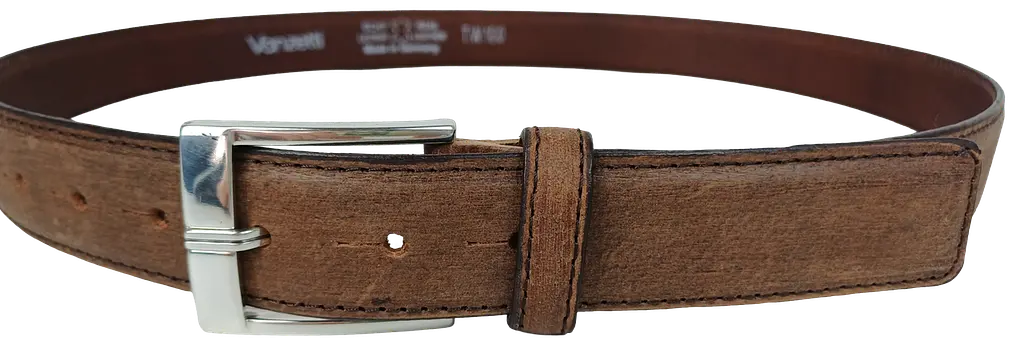 Ремінь чоловічий Vanzetti Vintage 116 см 3.3 см шкіра Коричневий - фото 5