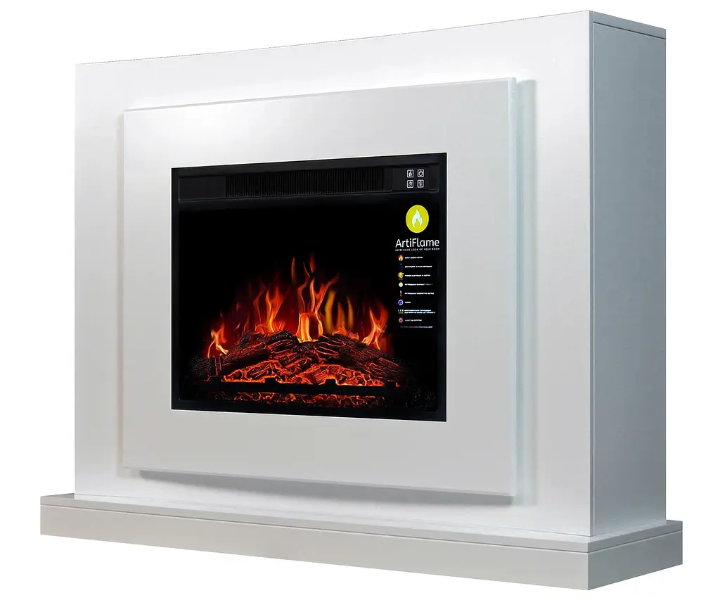 Камінокомплект ArtiFlame LUCCA AF23S БІЛИЙ Б'ЯНКО зі звуком