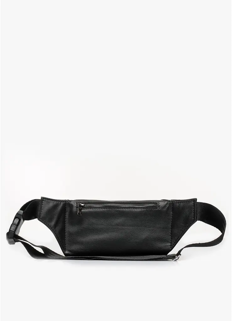 Мужская кожаная сумка бананка Sambag Tirso PSO черная 31 × 16 × 5 см (81119001m) - фото 2