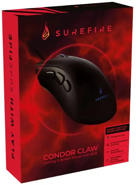 Миша ігрова SureFire Condor Claw USB Black (48816) - фото 3